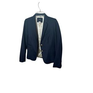 J. Crew Schoolboy Navy Blue Blazer‎ Gold Buttons Women Size 4